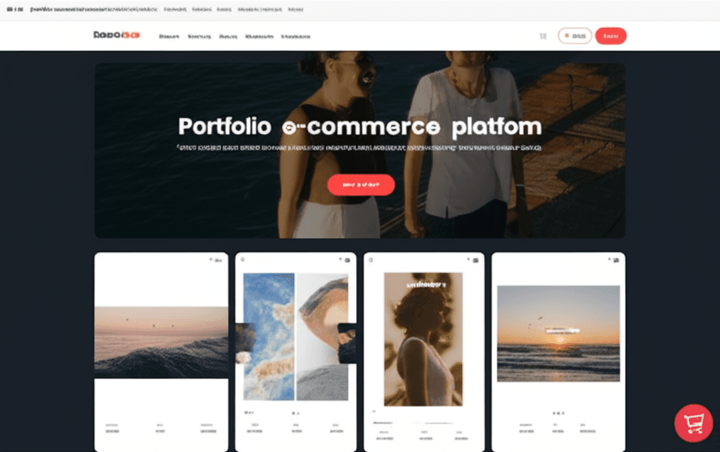 Modern e-commerce platform dashboard showing product management interface